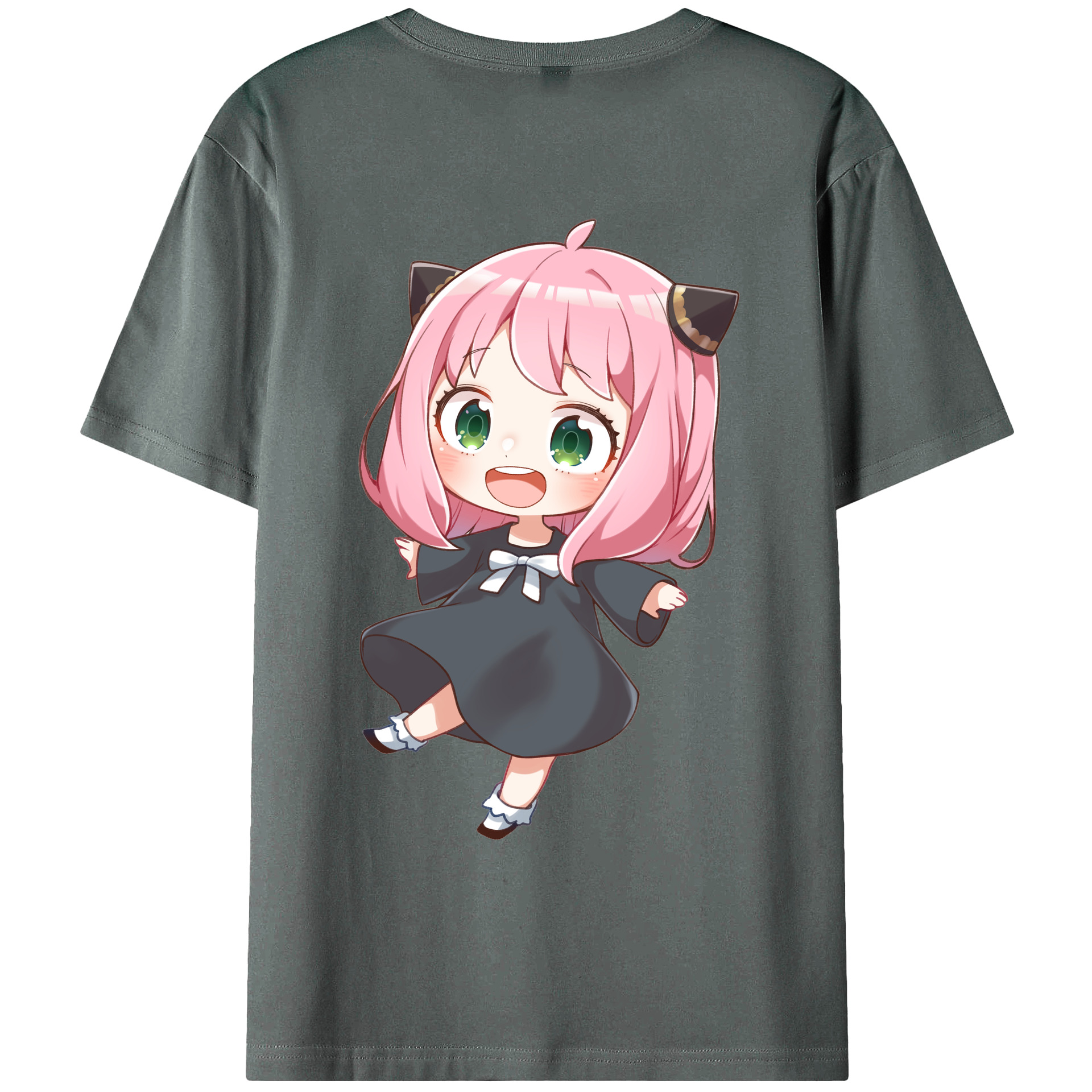 （画像用） SPY×FAMILY间谍家家酒 綿100％ メンズ半袖Tシャツ（バックプリント） 通気性